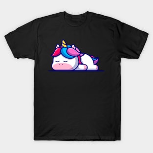 Sleepy Cute Unicorn T-Shirt